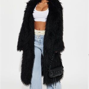 Fashion Nova Black Teddy Jacket